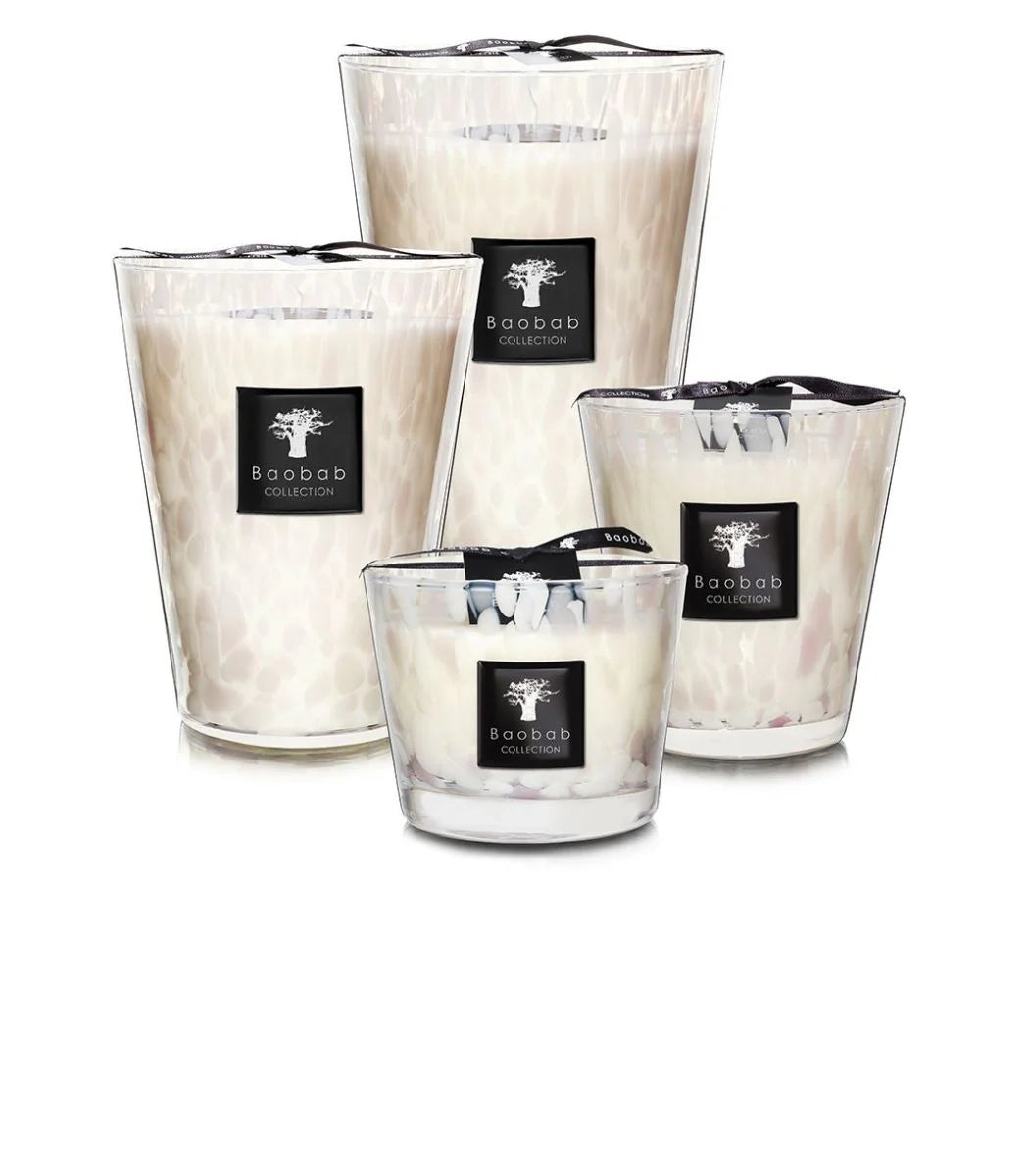 Bougie White Pearls