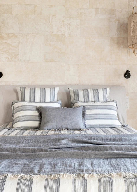 Housse de Couette en Lin Bluestripe – 220x240cm