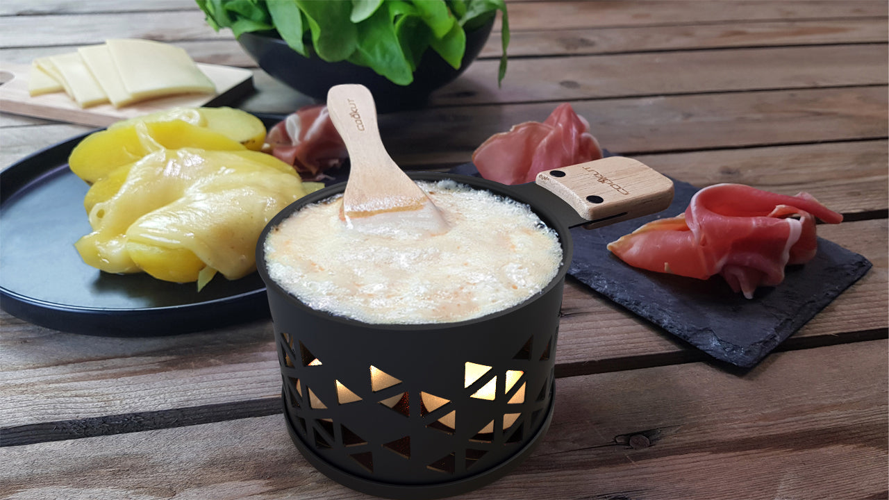 Raclette à la Bougie pour 2 Noir Origami