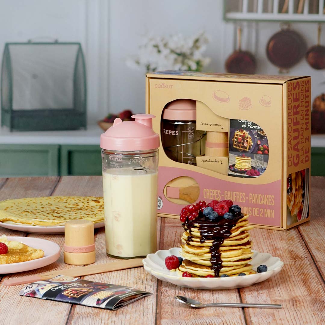 Shaker, Tampon Huileur & Spatule Crêpes Guimauve