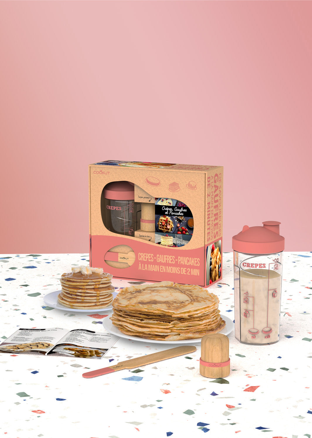 Shaker, Tampon Huileur & Spatule Crêpes Guimauve