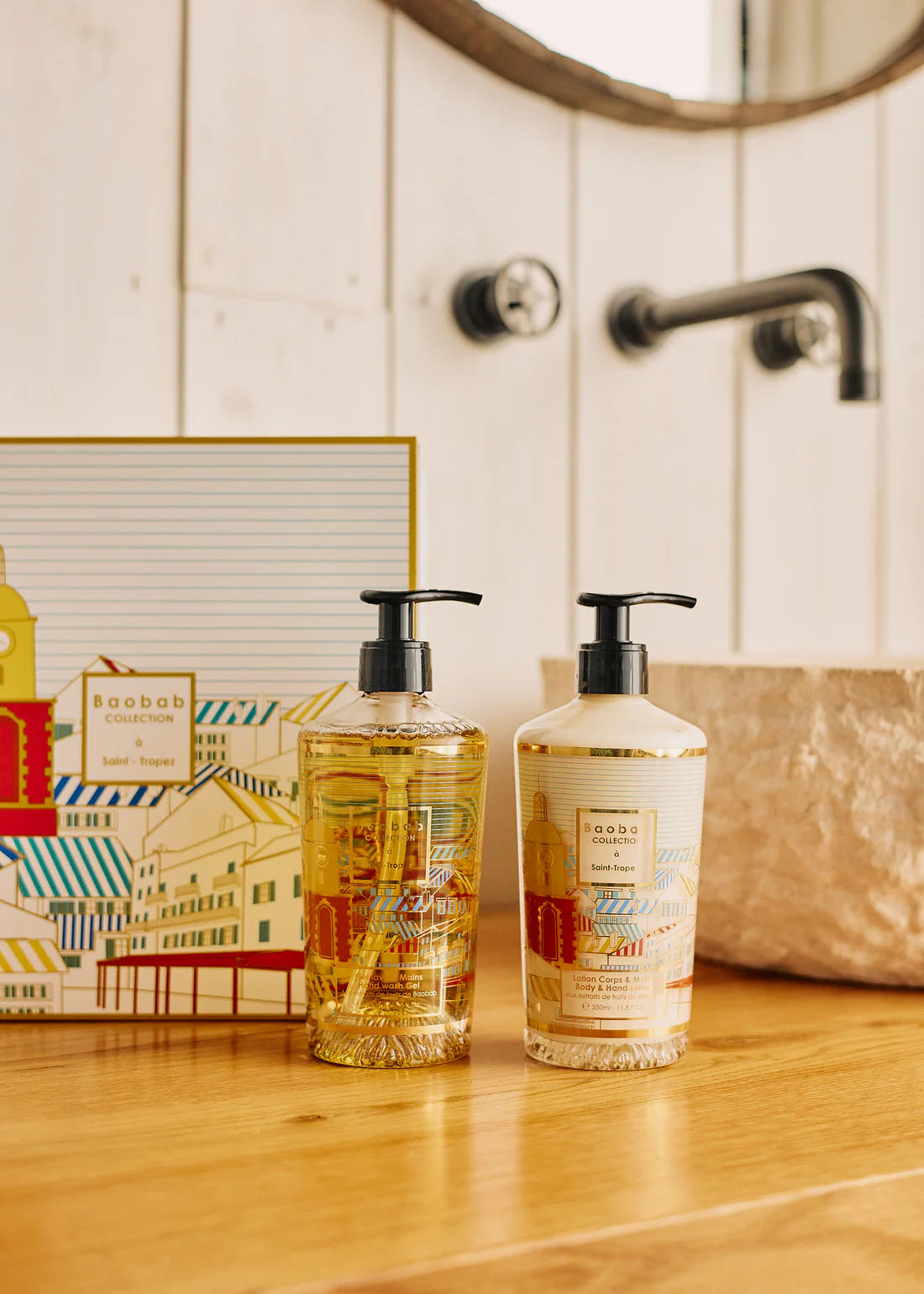 Coffret cadeau - St Tropez - Lotion corps & mains et gel lavant mains