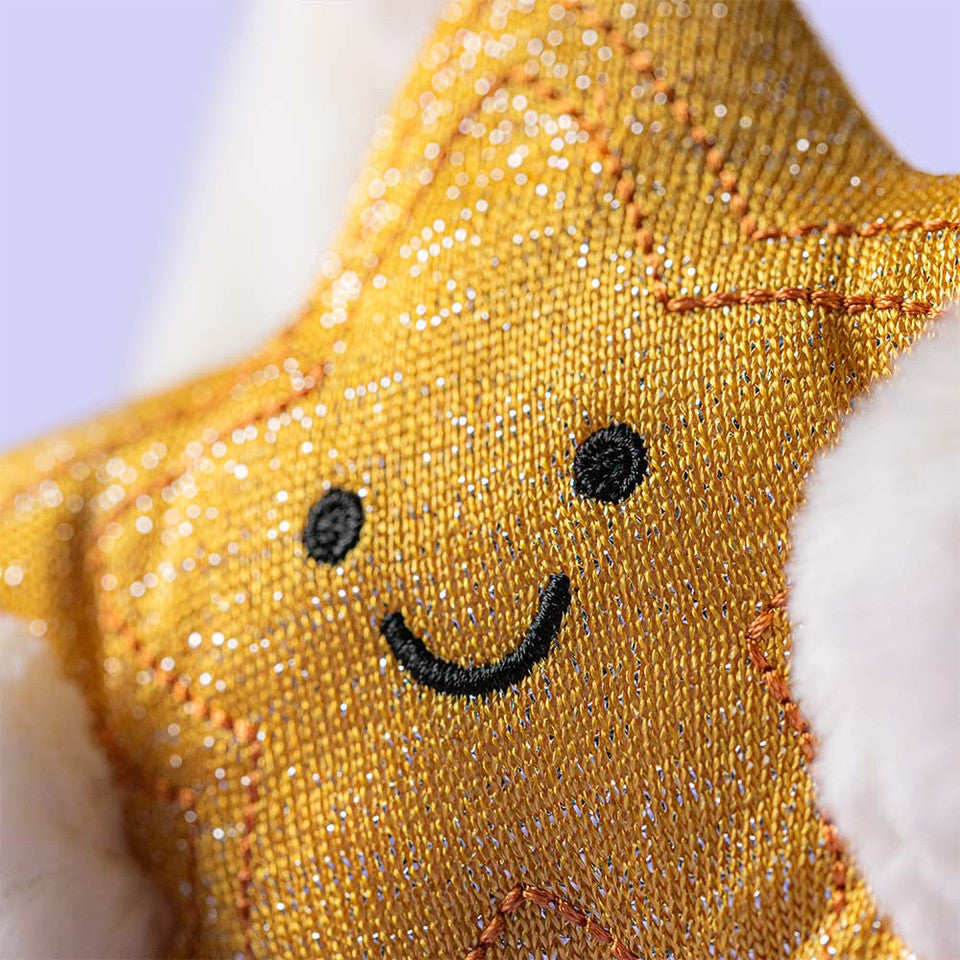 CREAM BUNNY WITH STAR - JELLYCAT