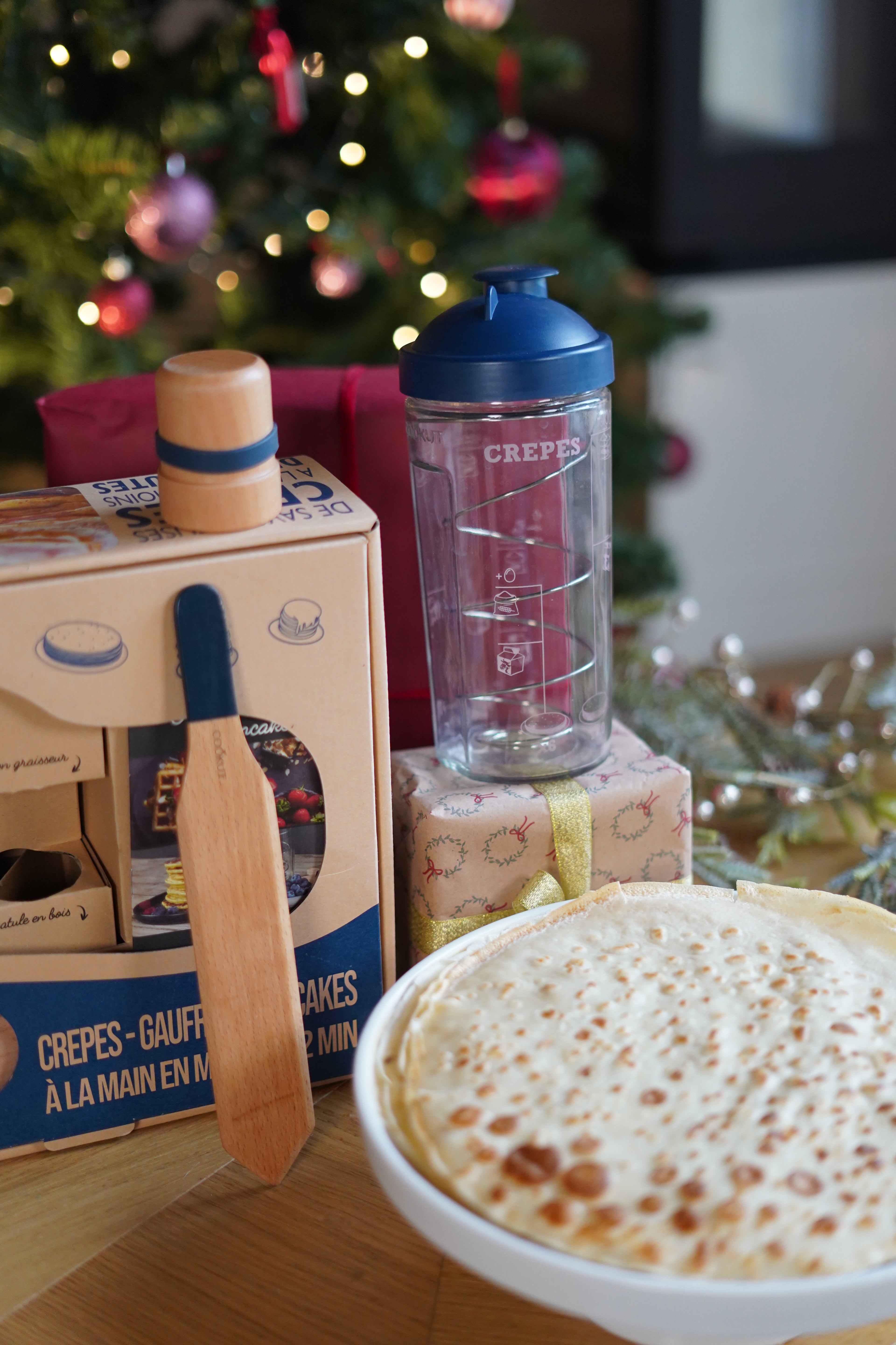 Shaker, Tampon Huileur & Spatule Crêpes Myrtille