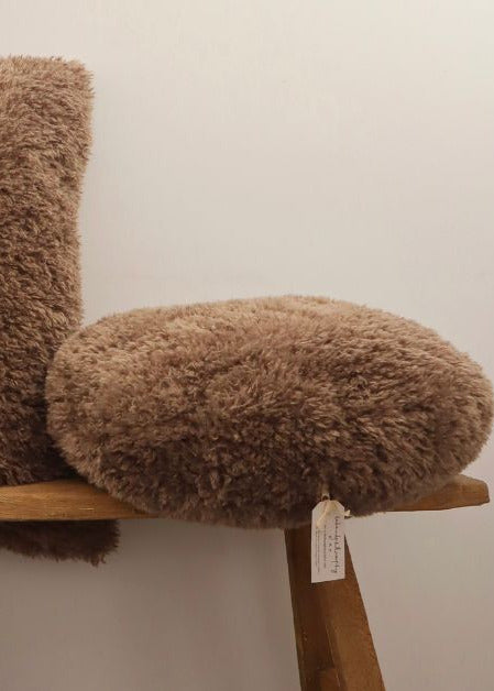 Coussin Bi-Matières Abby Croix – 40x60cm