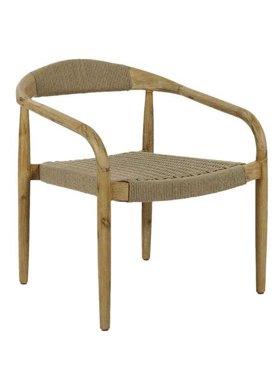 MIRA- FAUTEUIL LOUNGE BOIS ACACIA NATUREL